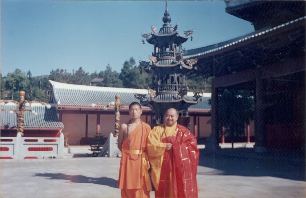 Master Zhu กับพระอาจารย์อาวุโสที่วัดเส้าหลิน